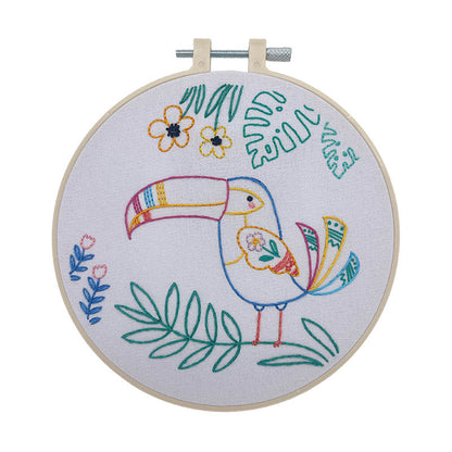 DIY Embroidery Kit Toucan Tropical