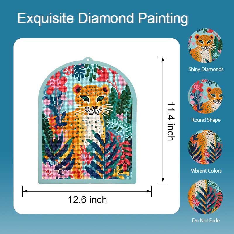 Diamond Painting Leopard in Forest