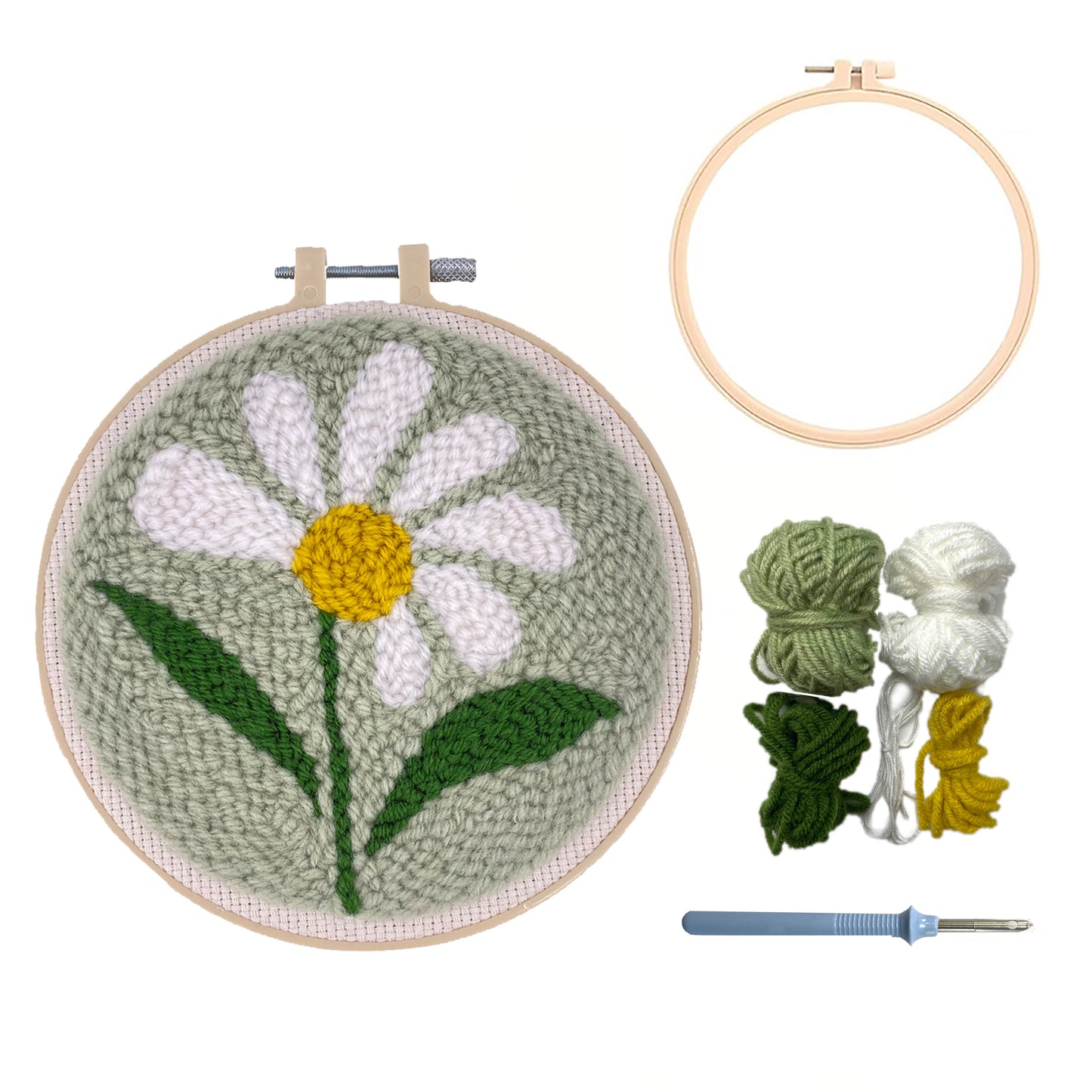 Pure Daisy Punch Needle Kit 6"